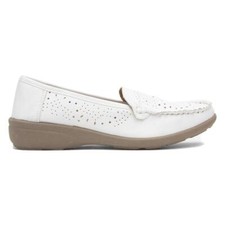 Softlites Womens Shoes White Adults Ladies Loafer Casual Cushioned SIZE