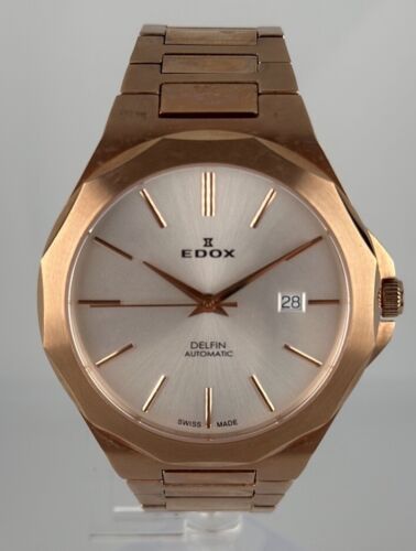Edox Delfin Automatic White Dial Men's Watch 80117-37RM-AIR - Zdjęcie 1 z 9