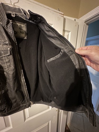 Vintage Men’s Point Zero-Black-Racing Jacket-Polyvinyl Leather -Size L - Picture 11 of 18