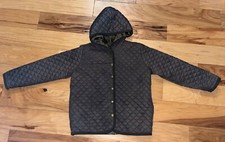 TOTTINI GIRLS OLIVE GREEN QUILTED JACKET SIZE 10 EXCELLENT COND LD8