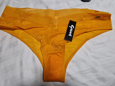 Gossard Glossies Briefs Cheeky Short Knickers Briefs Sparkly Mango Sorbet