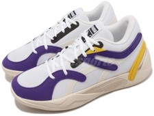 Puma TRC Blaze Ct White Spectra Yellow Lakers Men Basketball  WORN ONCE! SZ 11.5