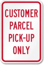 Aluminum Customer Aluminum Weatherproof 12" x 18" Sign p00397