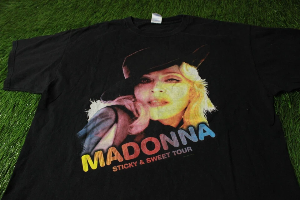 CAMISETA MADONNA STICKY & SWEET TOUR 2000 VINTAGE JERSEY GILDAN ORIGINAL TALLA XL Foto 3 de 4