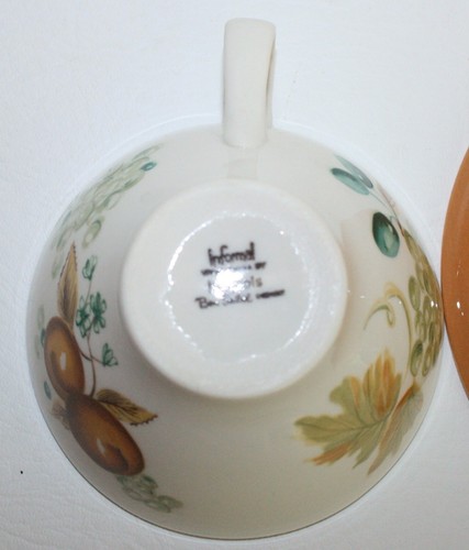 Taza de té platillo café antiguo huerto iroqueses informales MCM mediados de colección RARO - Imagen 7 de 8