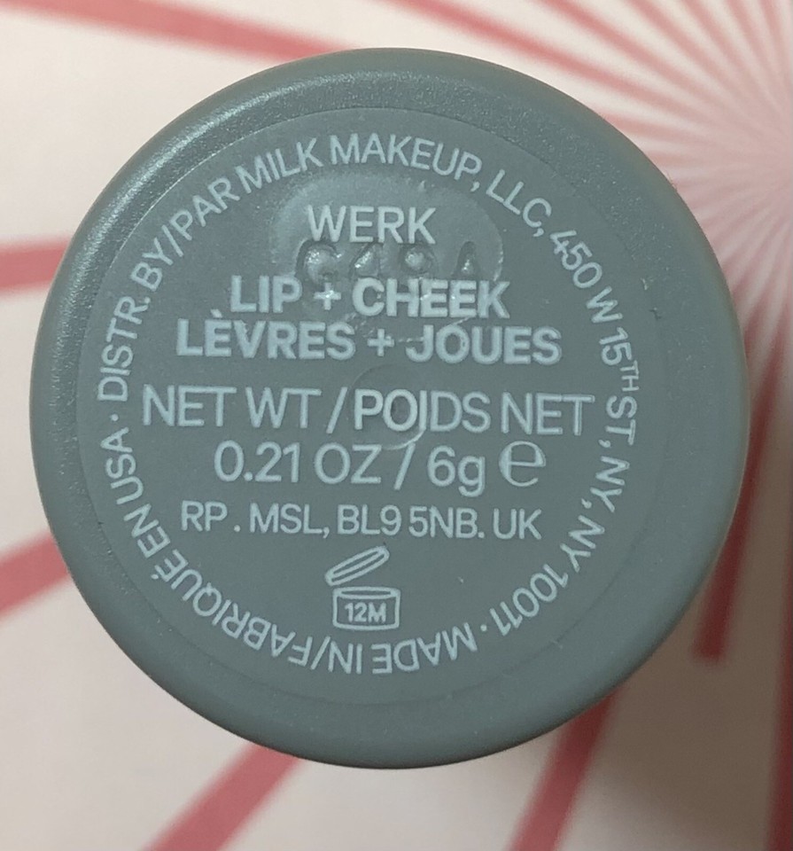 Milk Makeup Lip + Cheek Cream Blush Stick (WERK) MiniSize / 0.21 Oz