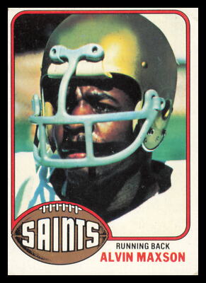 1976 Topps Football #83 Alvin Maxson New Orleans Saints