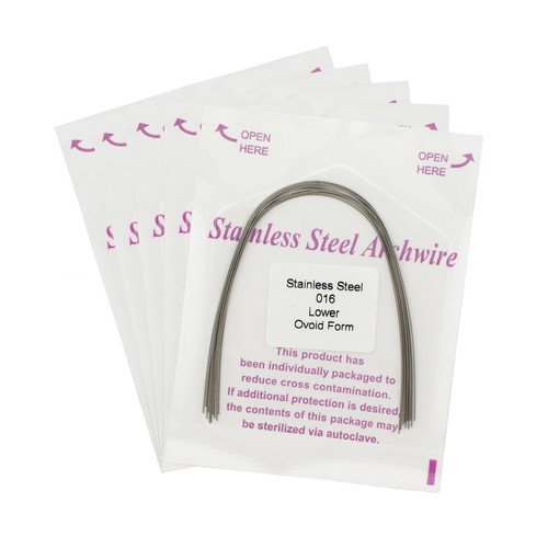 100 Pc Dental Orthodontic Arch Wire Stainless Steel Archwrie Round Ovoid Natural - Picture 26 of 53