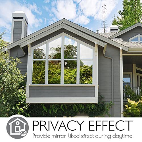 HIDBEA One Way Privacy Window Film, Daytime Mirror Reflective HIDBEA One Way Privacy Window Film, Daytime Mirror Reflective