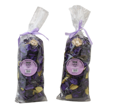 Potpourri Bowl Vase Filler Home Décor 2 Pack Fresh Lily Scent