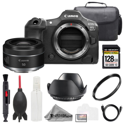 Canon EOS R5 II Camera + 50mm f/1.8 STM Lens +128GB+ Bag+ UV Filter- Basic Kit