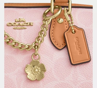 NWT CEK79 Coach Mini Rowan Crossbody Bag In Signature Canvas With