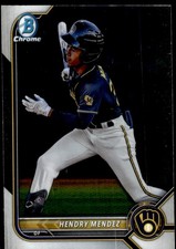 2022 Bowman Chrome Prospects Hendry Mendez Milwaukee Brewers #BCP-230