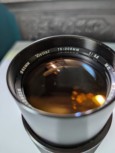 Excellent Vivitar 75-205mm f3.8 Zoom Tele Lens & filter - Olympus OM Mount - Picture 2 of 5
