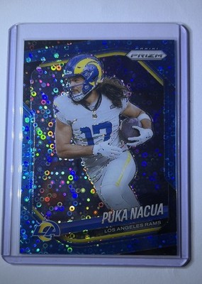 2025 Panini Prizm - Puka Nacua #205 No Huddle Blue Prizm /125