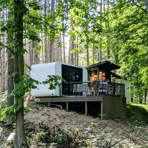 13ft Tiny House Backyard Office Prefab Portable Outdoor Living Pod House Style B