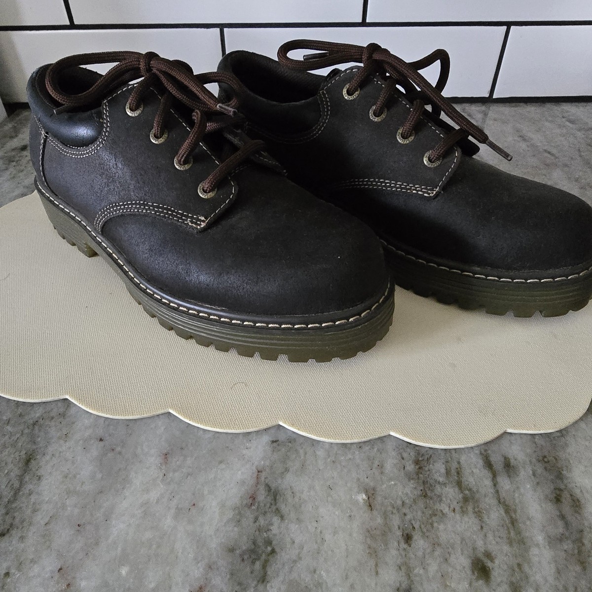 Y2K Skechers Womens Jammer Oxford Chunky Leather  display picture 3