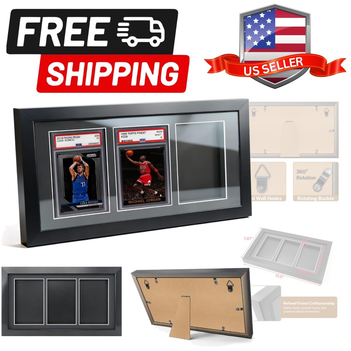 tag graded card display The Vault Air Edition - Trading Card Display clarity acrylic TAG Slab Display Cases |