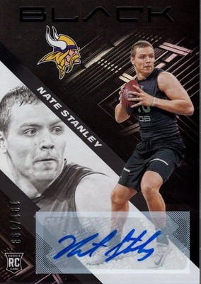 2020 Panini Black Rookie Autographs #181 Nate Stanley Auto /199 - FB