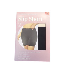 Carole Hochman Womens Slip Shorts Medium Size Black Beige Smooth Breathable