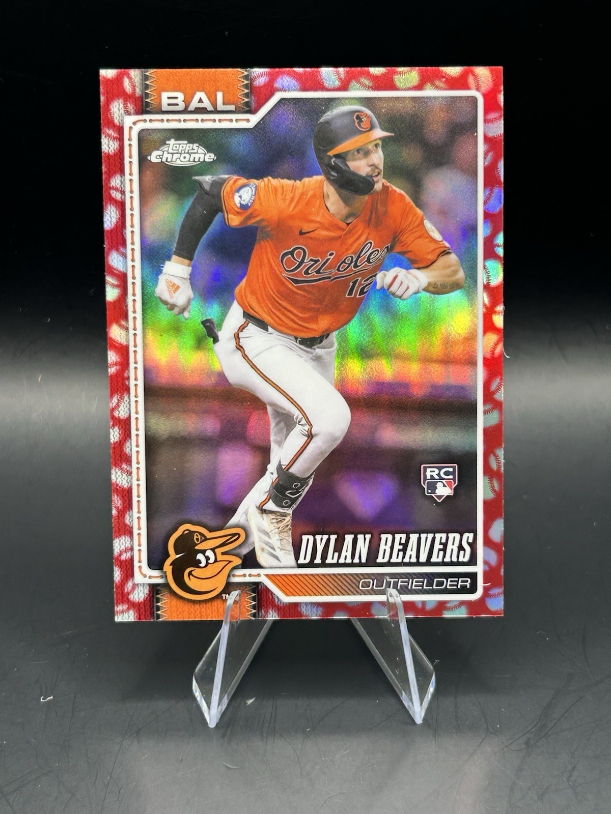 Topps 2026 Topps Chrome Seams Dylan Beavers Rookie RC Baltimore Orioles #218