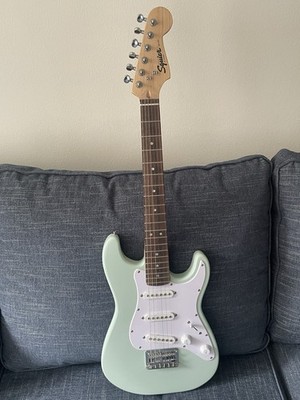 Squier Mini Stratocaster Electric Guitar  limited Edition Surf Green