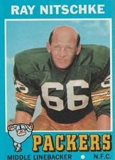 Ray Nitschke 1971 Topps #133 – (HOF) - Green Bay Packers