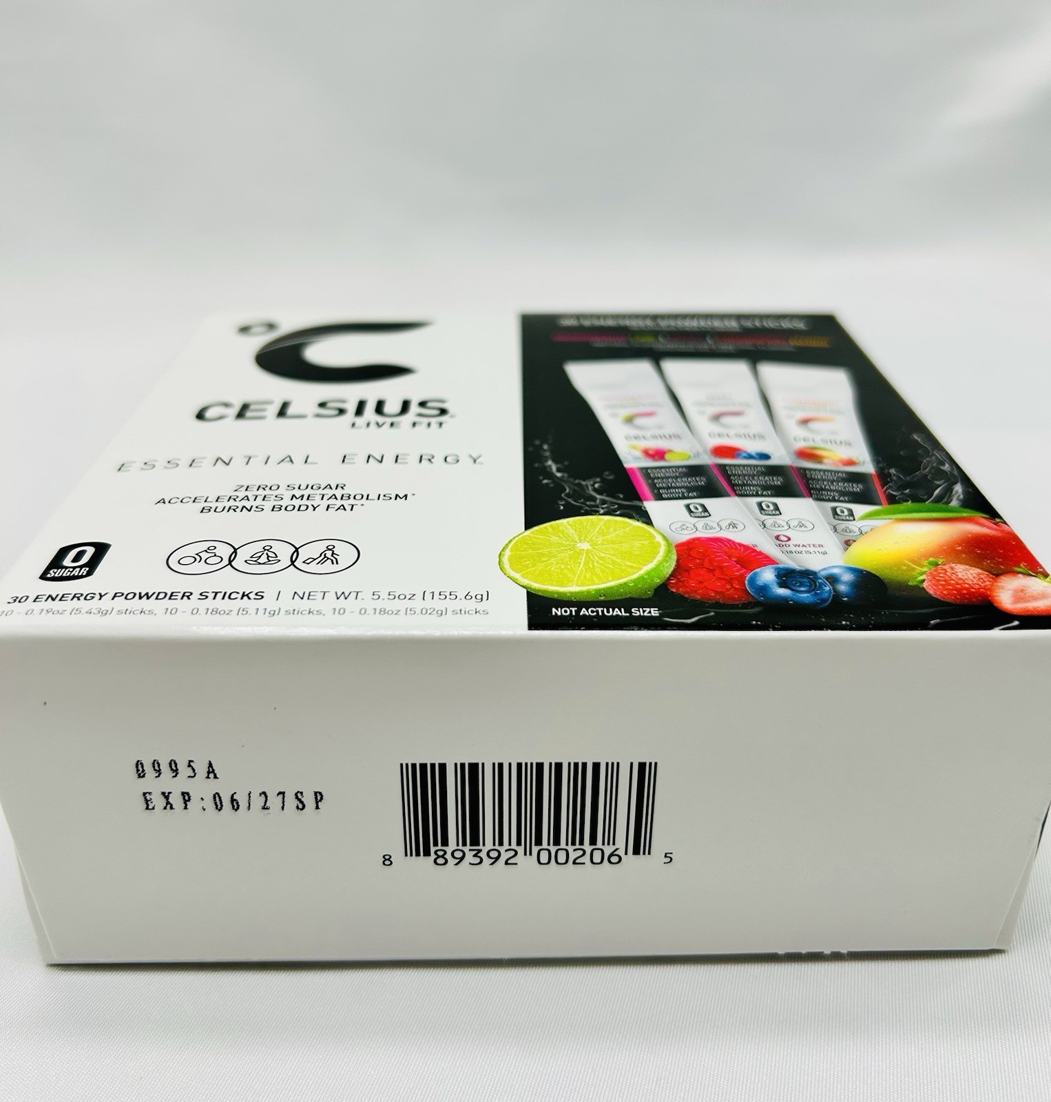 Celsius Essential Energy, Zero Sugar, Assorted Flavors, 30 Energy Powder Sticks