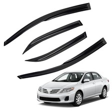 MXSAG JDM 3D Wavy MU Style Window Visors for 2009-2013 Toyota Corolla
