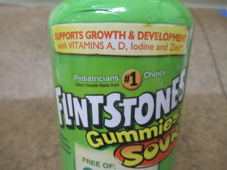 Picapiedra Vitaminas Gomitas Multivitamínico Ácido 180 Unidades Bayer Niños Foto 2 de 4