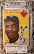 Jackie Robinson 1954 Topps Preview Paper Sports Illlustrated AAA Graded 9 👀✅⚾🤯