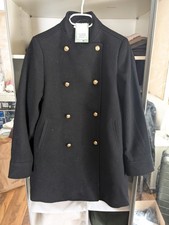 H&M Mantel mit Goldknöpfen schwarz S Neu mit...