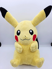 Pok mon Pikachu Plush Backpack 14 in Yellow Polyester Zip Closure 2014