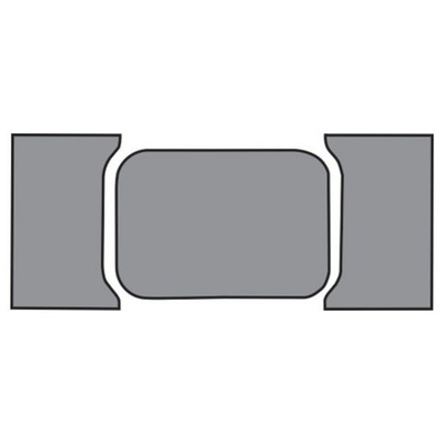 Trunk Mat for 61 Chevy Impala 2DR Hardtop/Coupe in Carpet w/Pad Loop