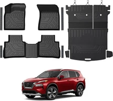 Floor Mats Set for Nissan Rogue 2026 2025 2024-2021 Accessories, Full Coverage A