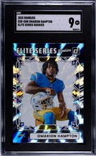 Omarion Hampton - 2025 Panini Donruss The Elite Series Rookies SGC 9