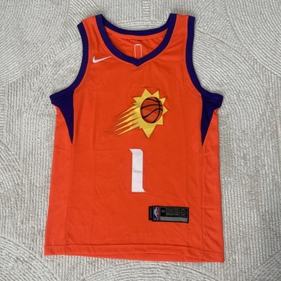 Devin Booker Phoenix Suns Orange Alternate Jersey Swingman Size 44