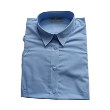 Ladies Womens Short Sleeve Blouses Office Shirts Work Formal Smart Top Size 8-26