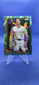 2025 Topps Chrome Jackson Merrill #61 Aqua refractor # 187/199 San Diego Padres