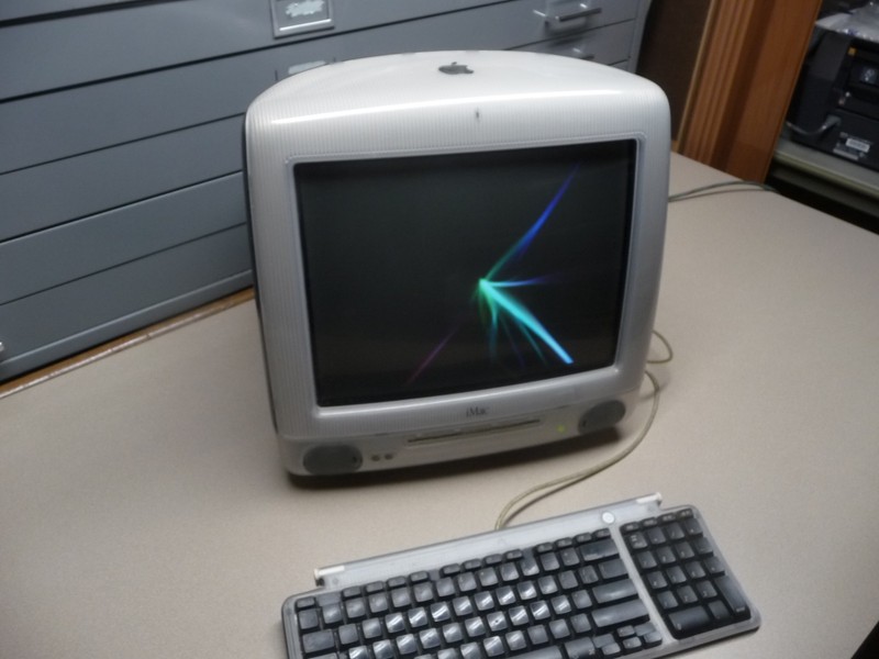 Apple iMac G3 Graphite in Box—Working—512MB SDRam, One Owner. Original keyboard.