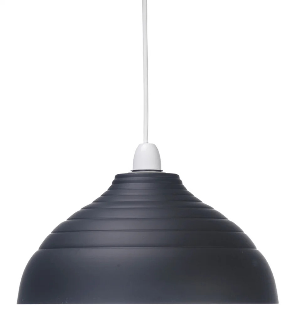Metal Lampshade Black Matese 300mm Shade Only Oaks Lighting 349 BK