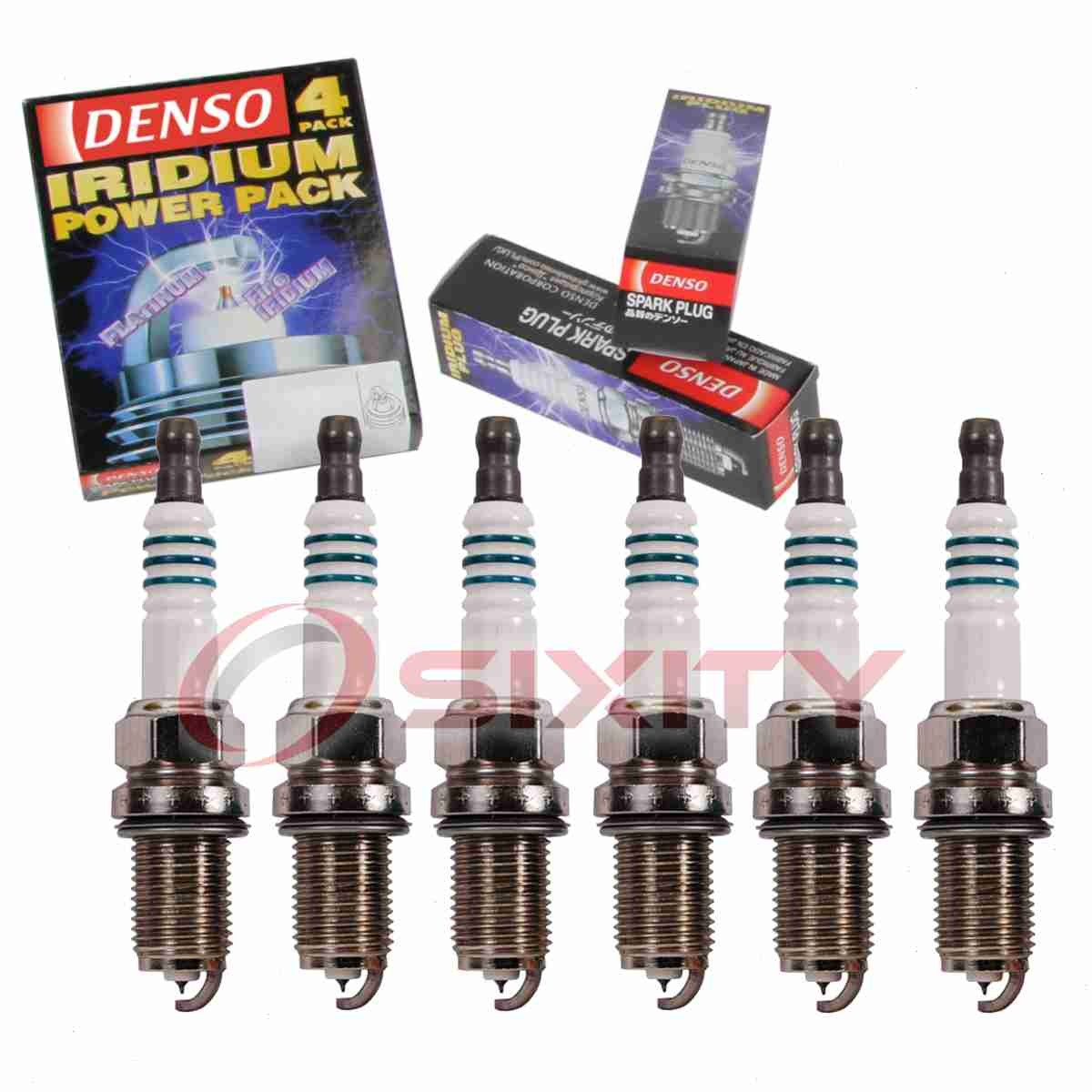 6 pc DENSO 5348 Iridium Power Spark Plugs for IK22G 98079-571-CH dm