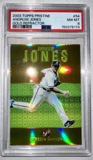 2003 Topps Pristine - Andruw Jones #54 Gold Refractor Die-Cut /69