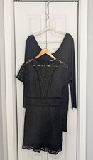 Tart Women's Size Small Medium Black Dresses Lot Of 2 Knee Length