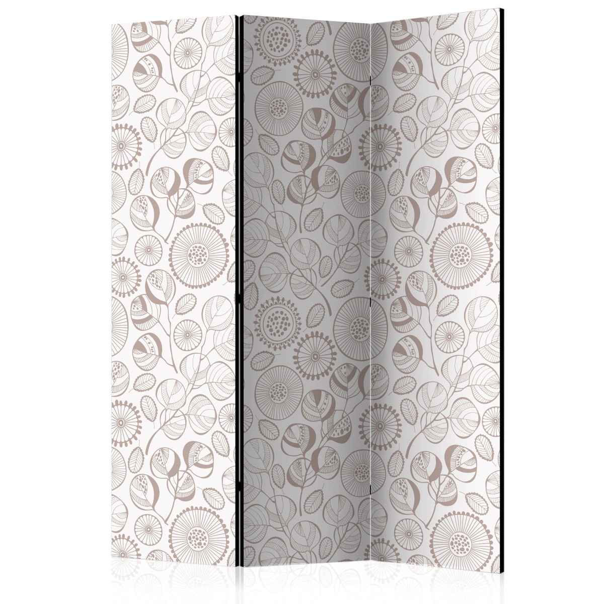 Paravent 3 volets decoration interieure Abstract Branches cloison amovible 135x172