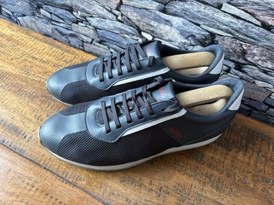Hugo Boss Turnschuhe Sneakers Baskets Cyden Low Navy/Weiß/Rot Herren UK Größe 9