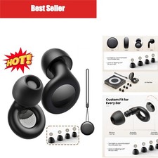 Silicone Ear Plugs for Sleeping 25dB Noise Cancelling Reusable Earplugs for