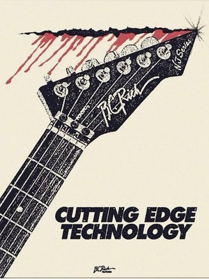 BC Rich 2025 Poster - Cutting Edge Tech Print Poster 18x24
