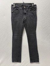 Guess Girls Skinny Straight LEg Black Jeans Size 14
