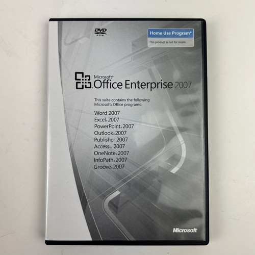 Microsoft Office Enterprise 2007 (Home Use) w/Key Free Shipping